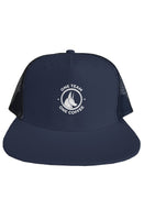 Blue trucker mesh hat