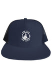 Blue trucker mesh hat
